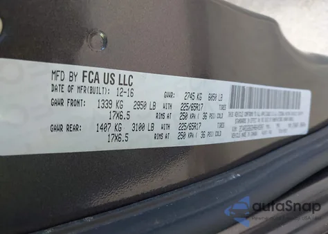 2017 Dodge Grand Caravan Se из США, поврежденный, VIN 2C4RDGBG3HR649307